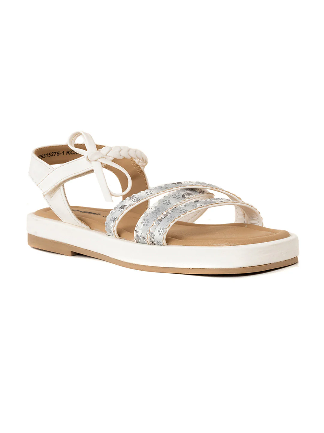 KHADIM Adrianna Flat Sandal for Girls (4.5-12 yrs)