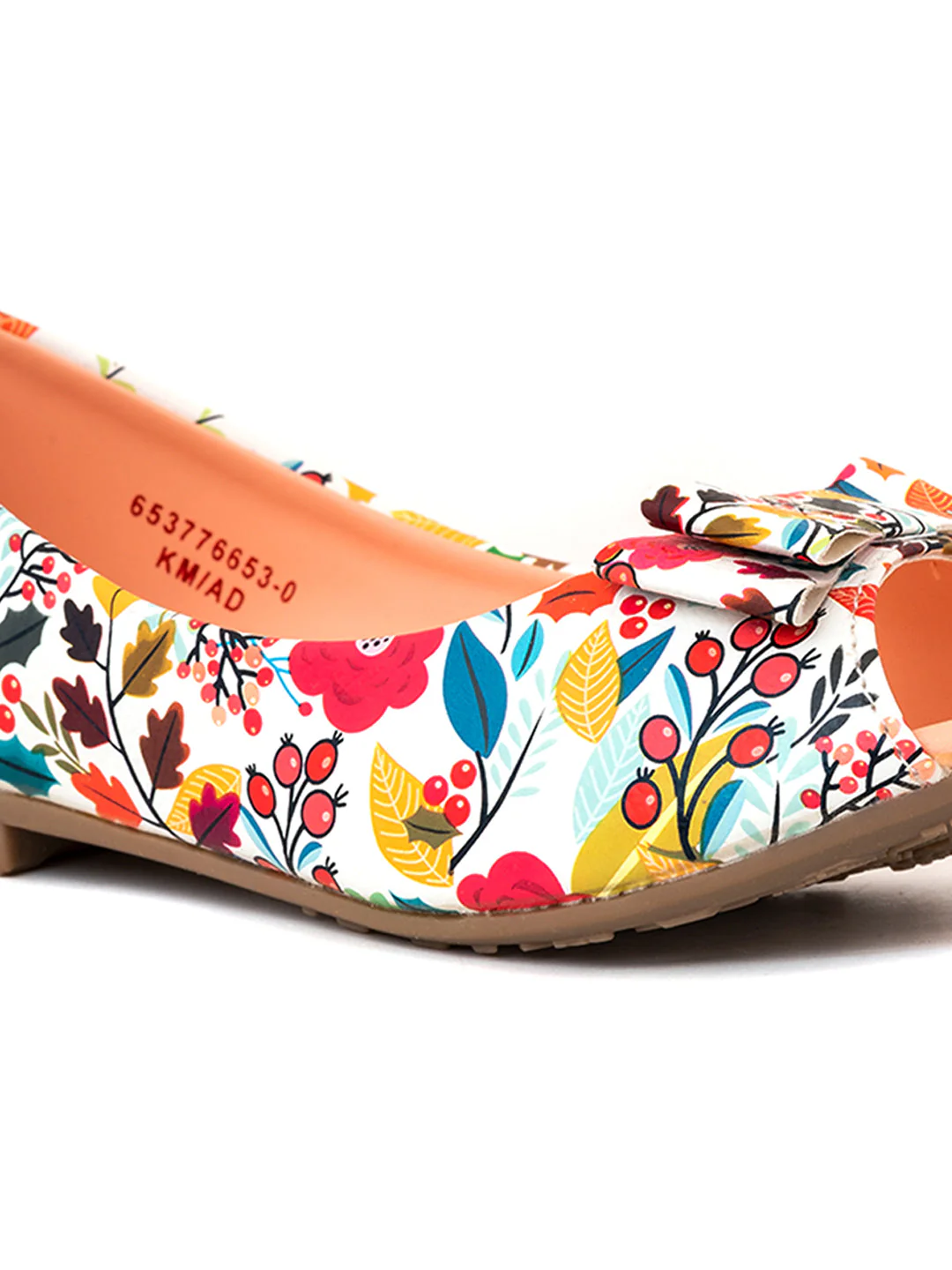 KHADIM Adrianna Peep-Toe Ballerina Shoe for Girls (4.5-12 yrs) - Image 6