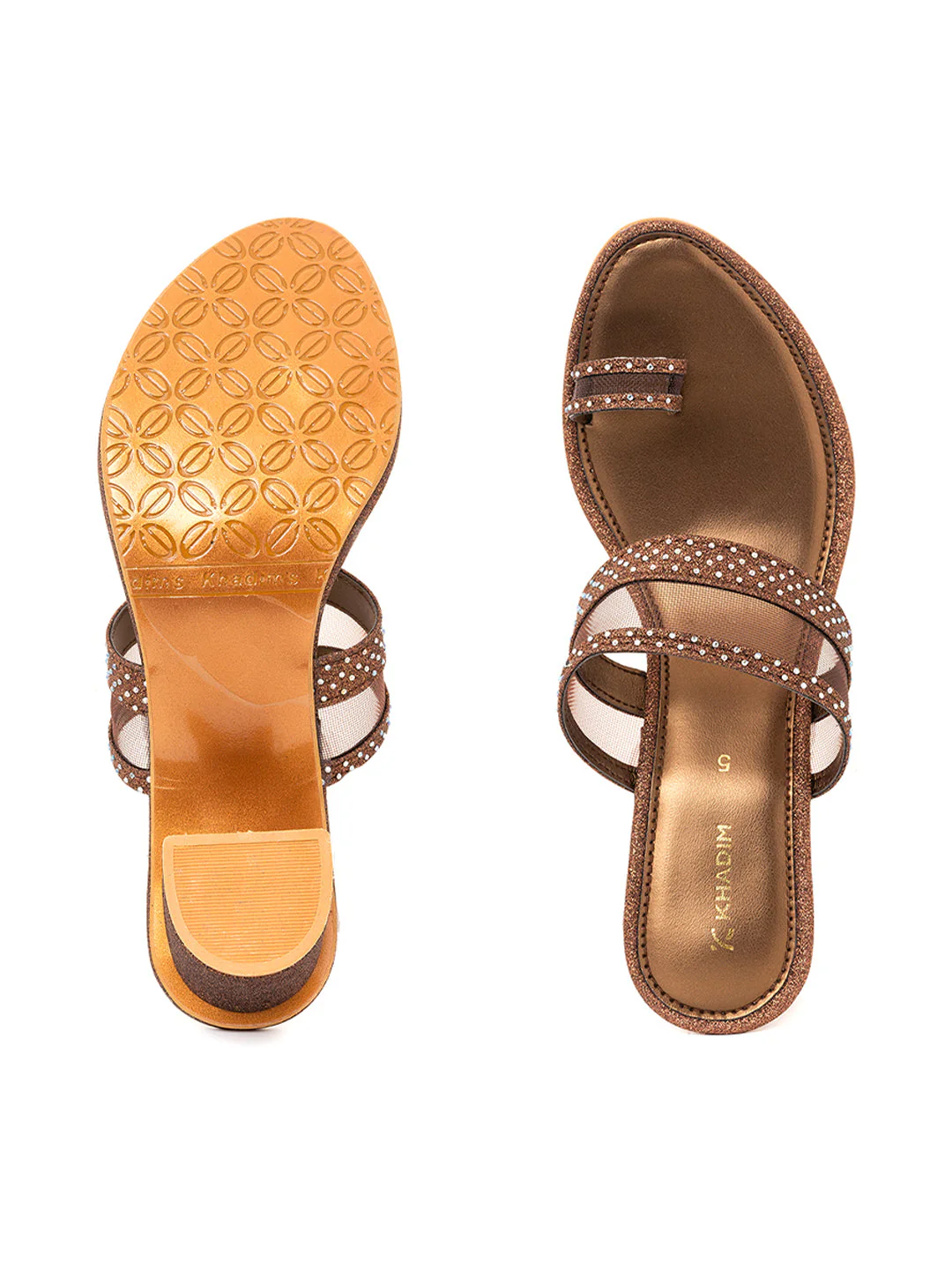 Khadim Block Heel Slip On Sandal for Women - Image 9