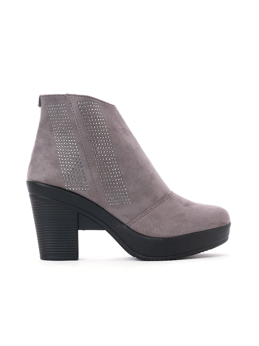 Khadim Cleo Block Heel Zipper Boots for Women - Image 8