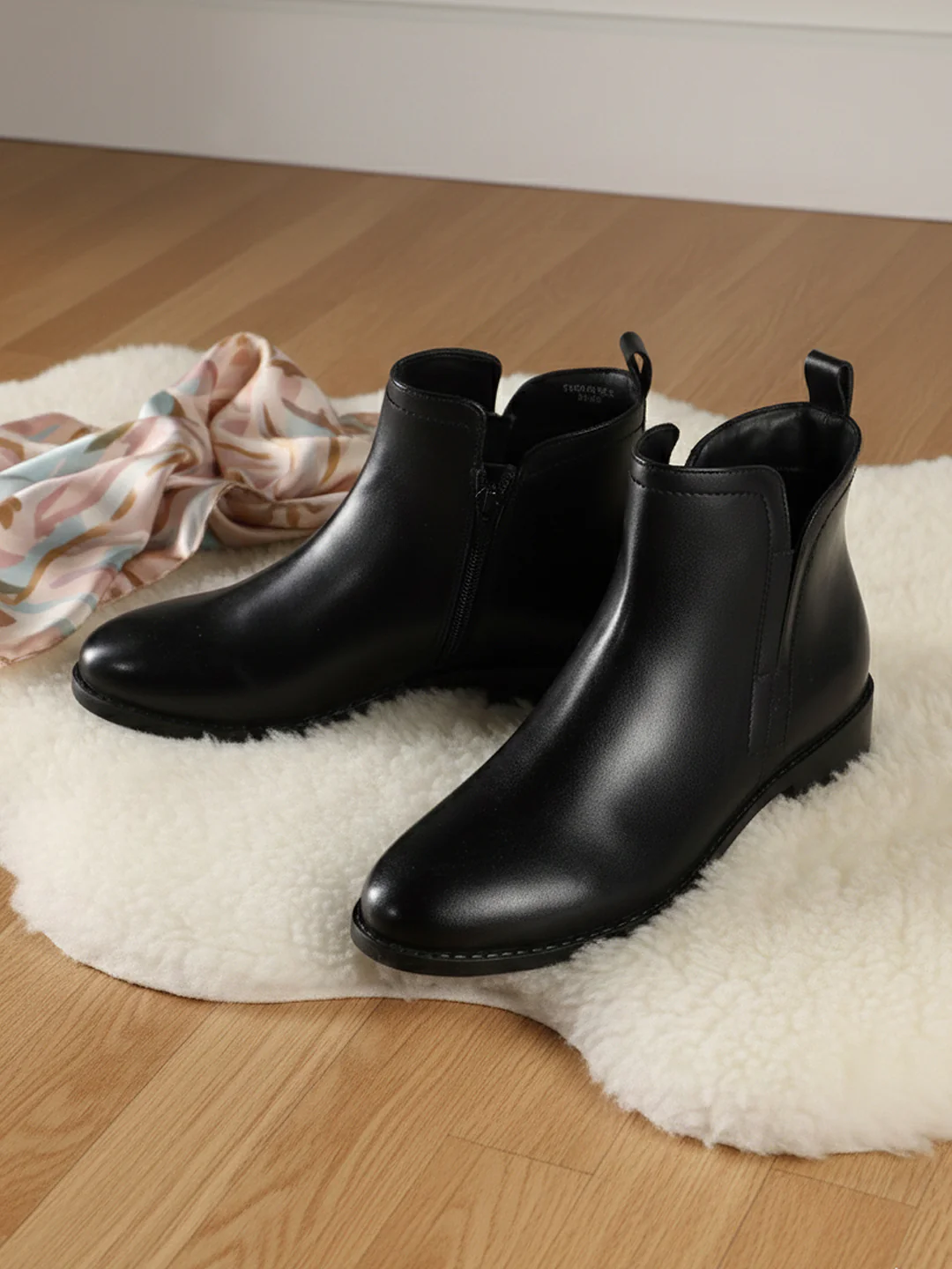 Khadim Cleo Casual Zipper Boots for Women