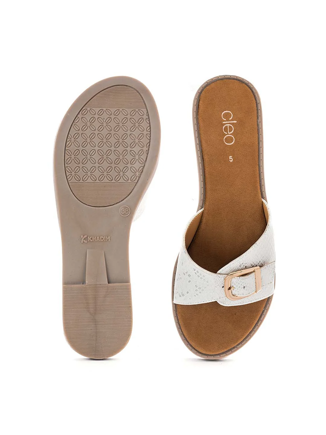 Khadim Cleo Flat Mule Slide Sandal for Women - Image 5