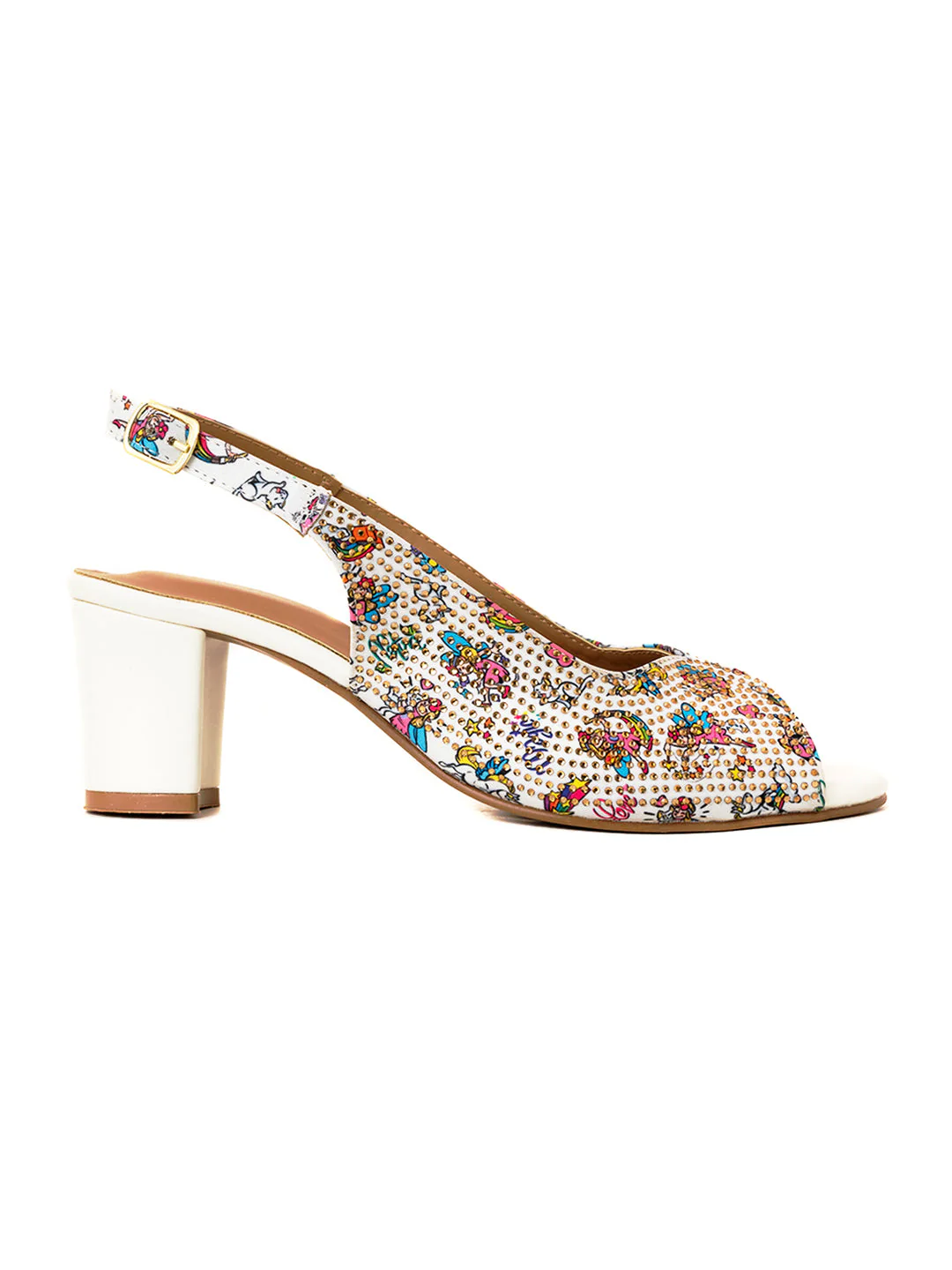 Khadim Cleo High Heel Block Peep-Toe Sandal for Women - Image 4