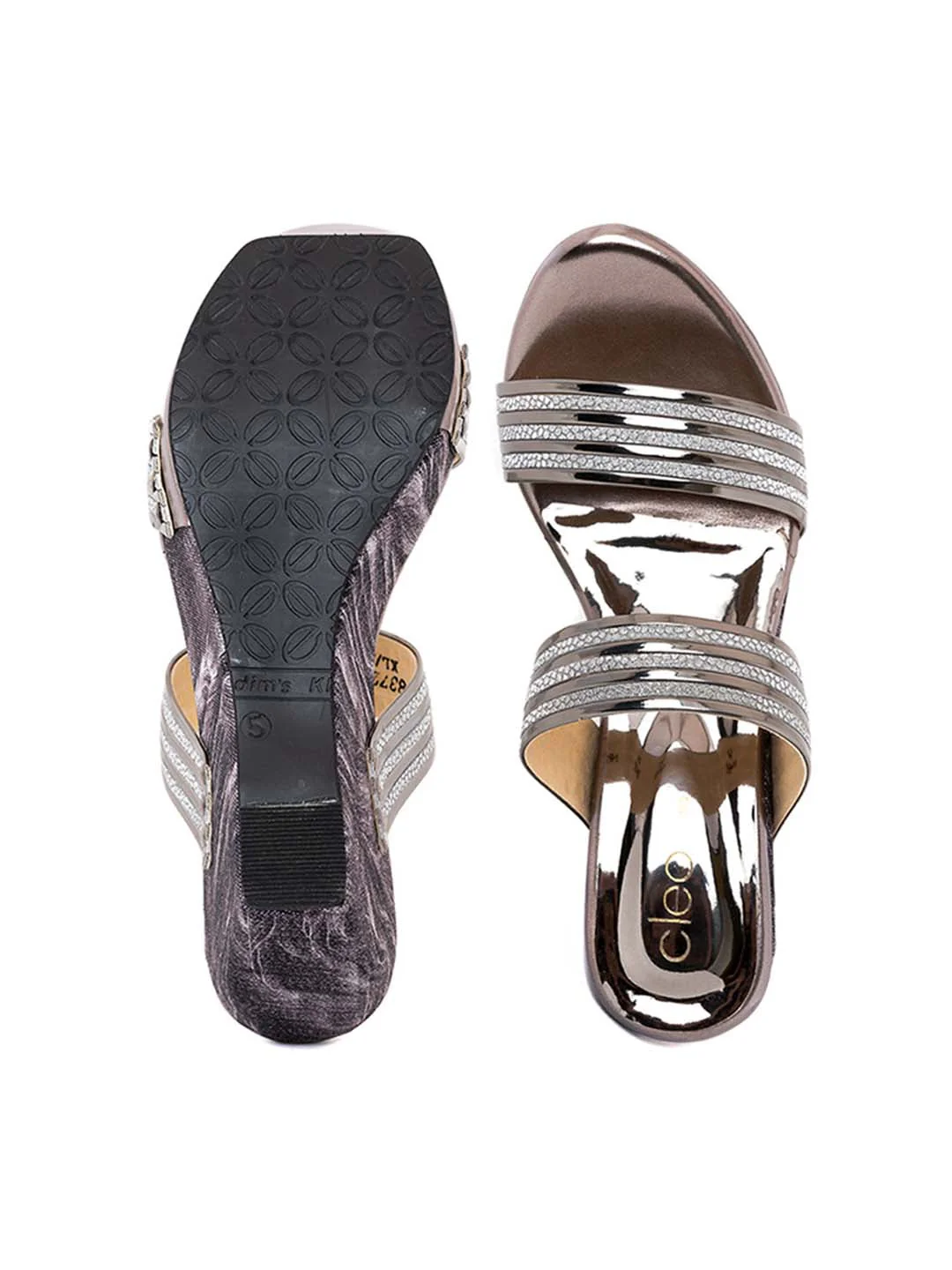 Khadim Cleo High Heel Wedge Mule Slip On Sandal for Women - Image 4