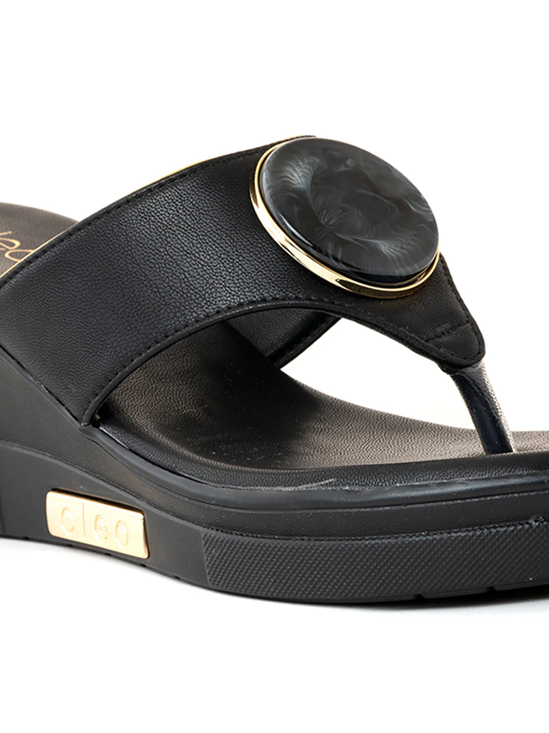 Khadim Cleo High Heel Wedge Slip On Sandal for Women - Image 12