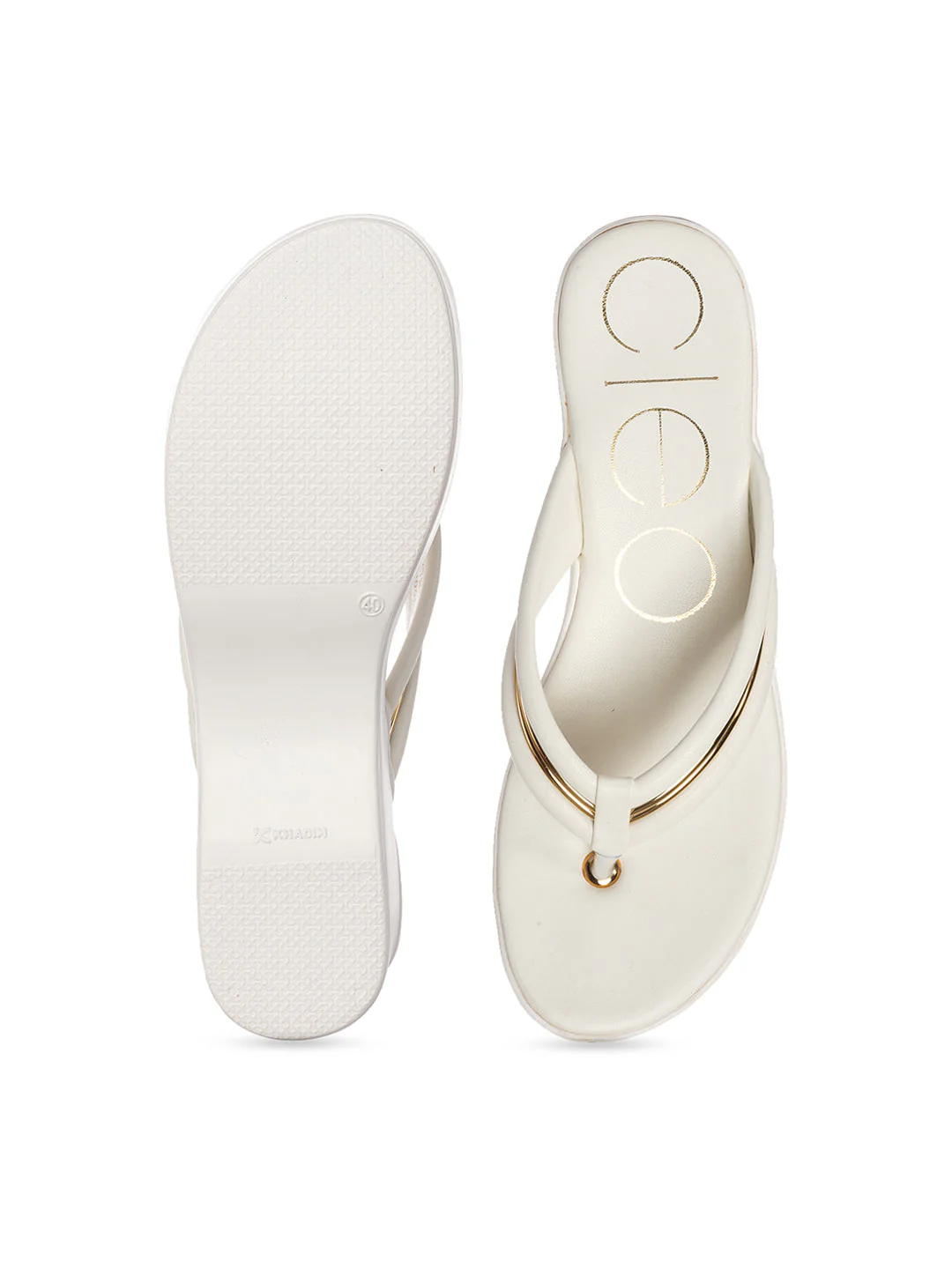 KHADIM Cleo High Heel Wedge Slip On Sandal for Women - Image 6