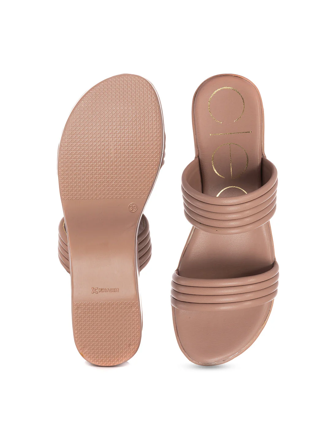 KHADIM Cleo High Heel Wedge Slip On Sandal for Women - Image 6