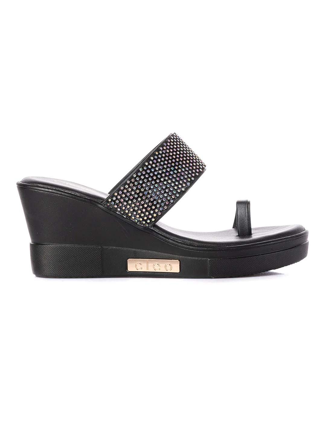 KHADIM Cleo High Heel Wedge Slip On Sandal for Women - Image 12