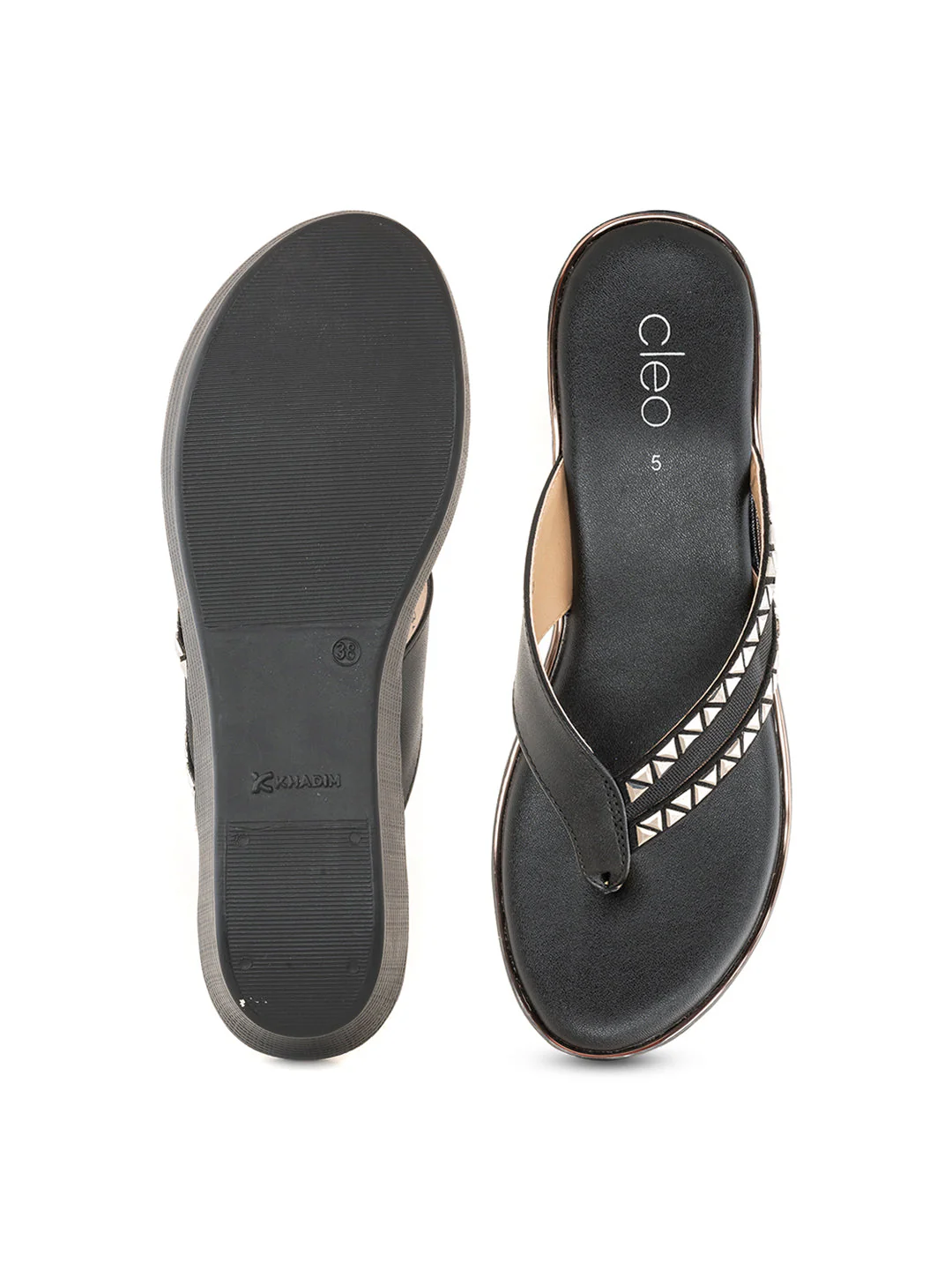 Khadim Cleo Wedge Heel Slip On Sandal for Women - Image 11