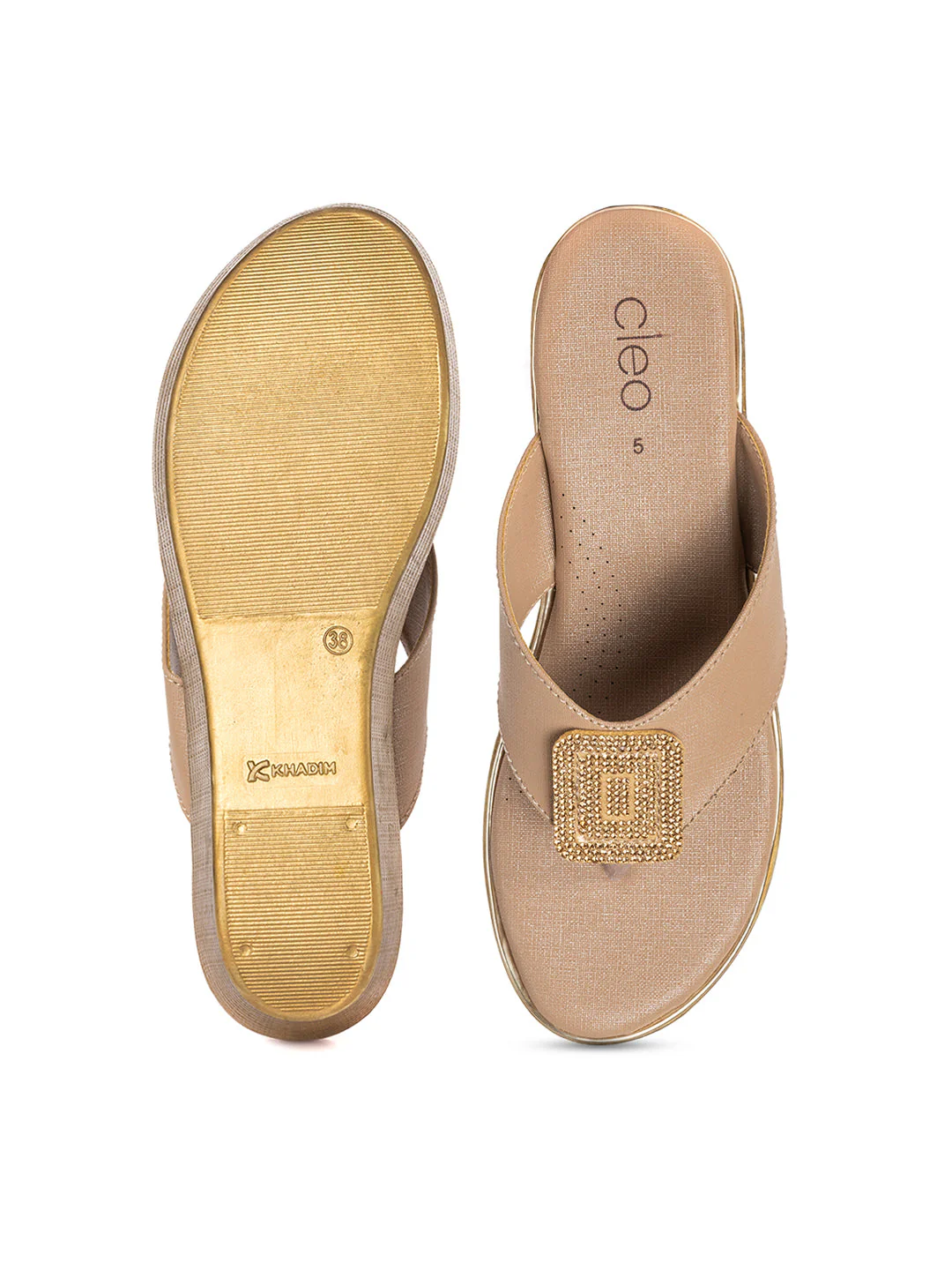KHADIM Cleo Wedge Heel Slip On Sandal for Women - Image 13