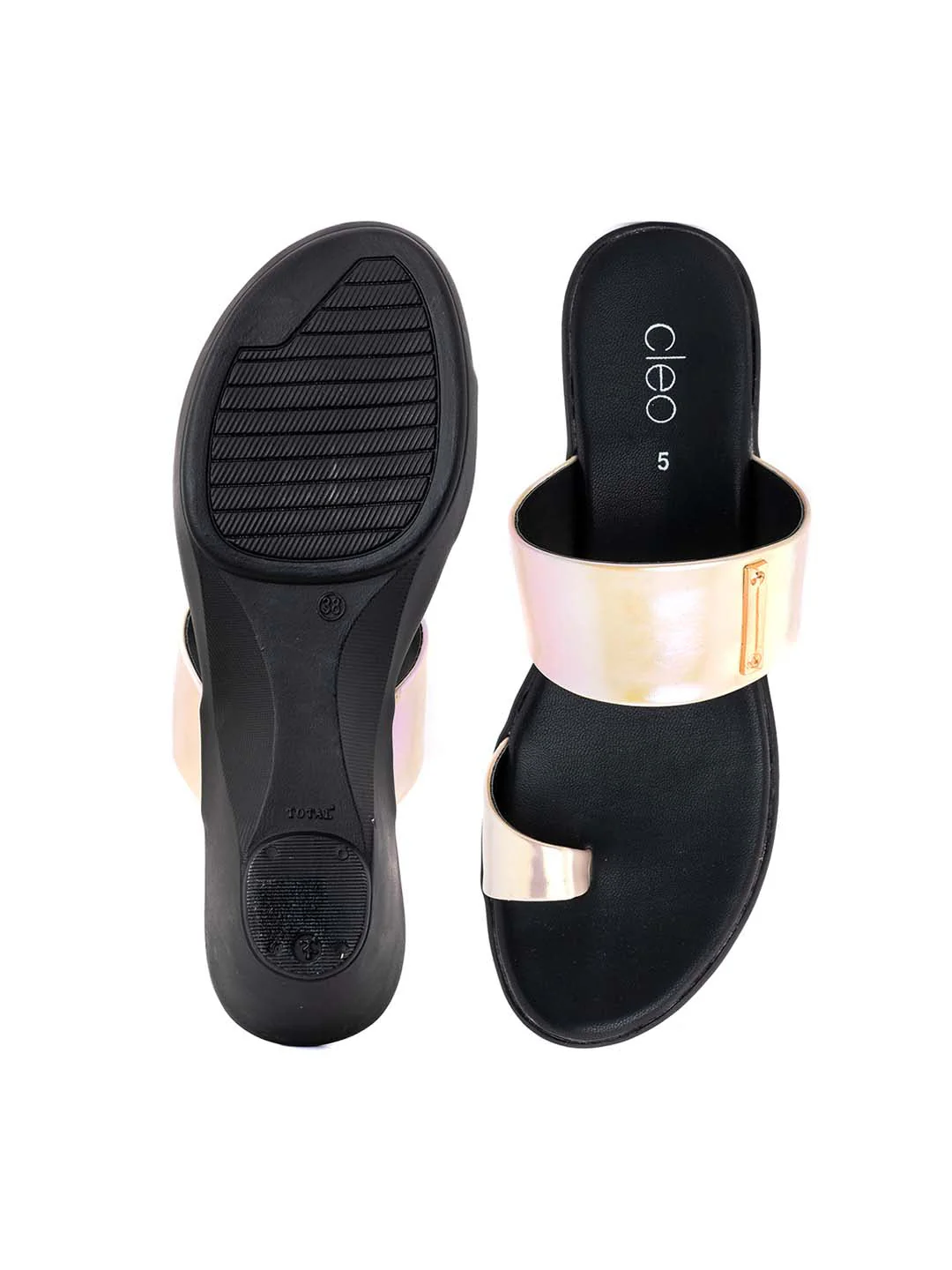 Khadim Cleo Wedge Heel Slip On Sandal for Women - Image 5