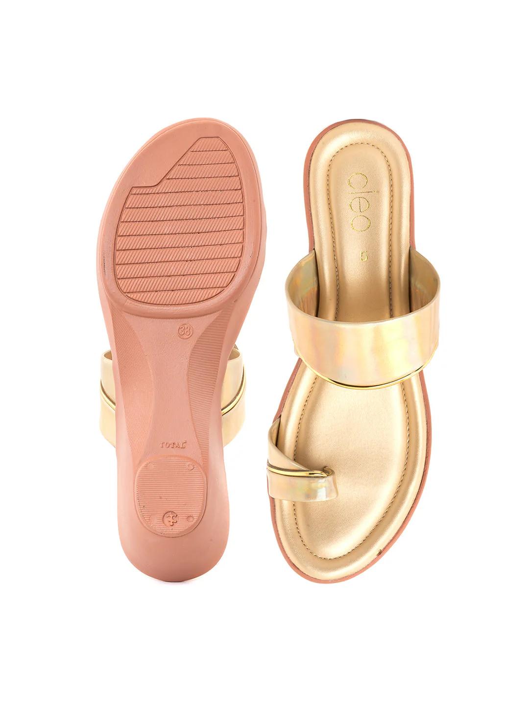 Khadim Cleo Wedge Heel Slip On Sandal for Women - Image 11