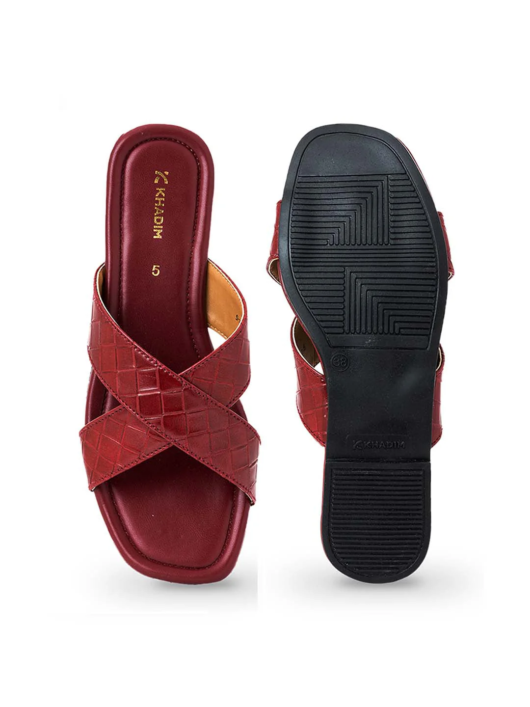 Khadim Flat Mule Slide Sandal for Women - Image 11