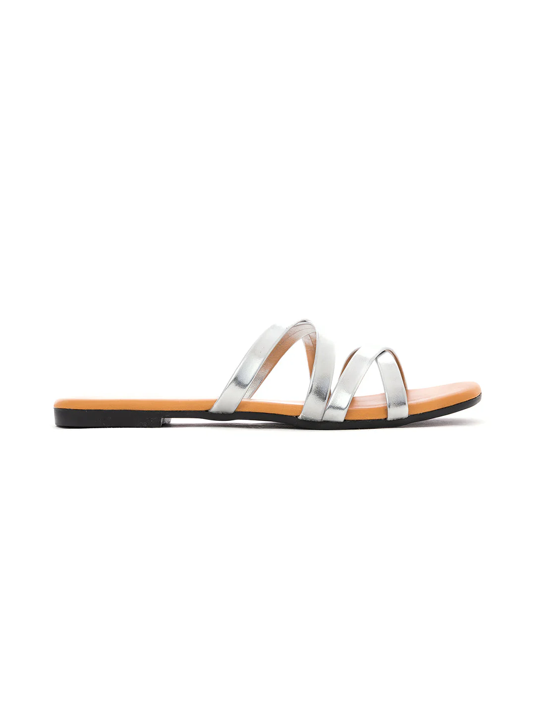 Khadim Flat Slip On Strappy Sandal for Women - Image 4