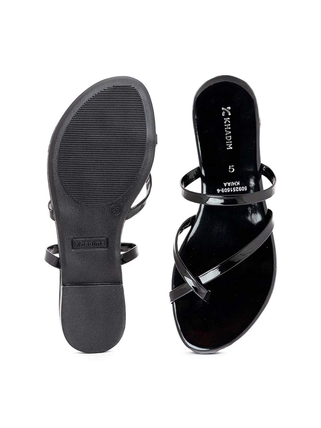 Khadim Flat Slip On Strappy Sandal for Women - Image 11