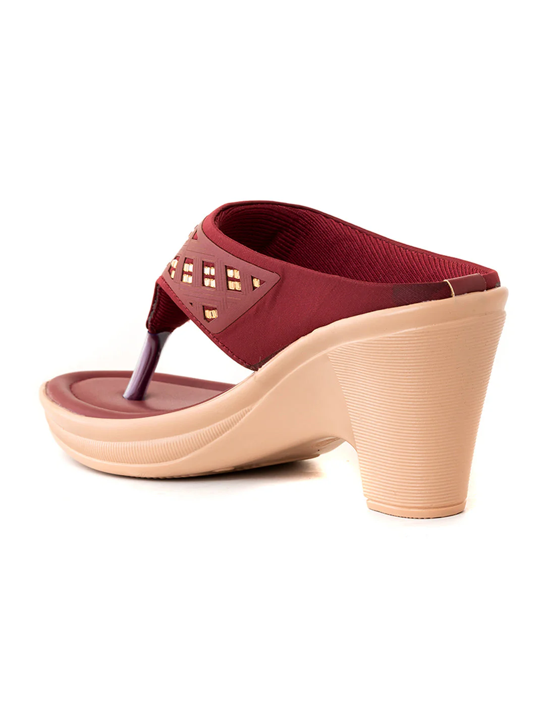 Khadim High Heel Cone Slip On Sandal for Women - Image 9