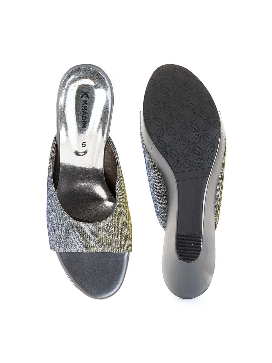 Khadim High Heel Wedge Mule Slip On Sandal for Women - Image 4
