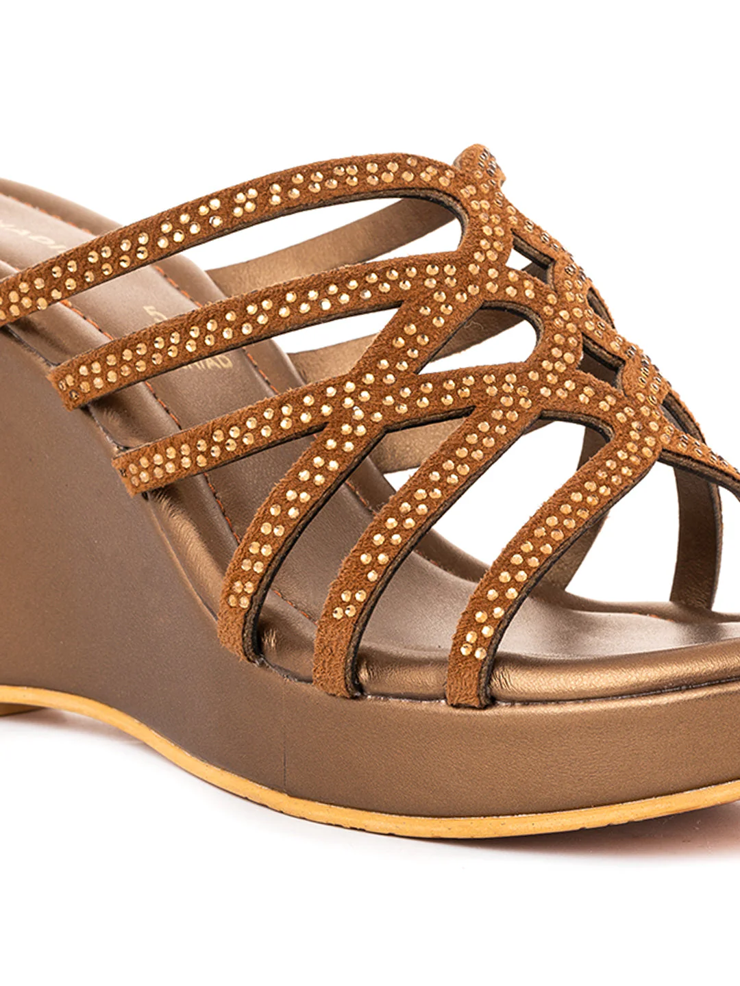 Khadim High Heel Wedge Mule Slip On Sandal for Women - Image 12