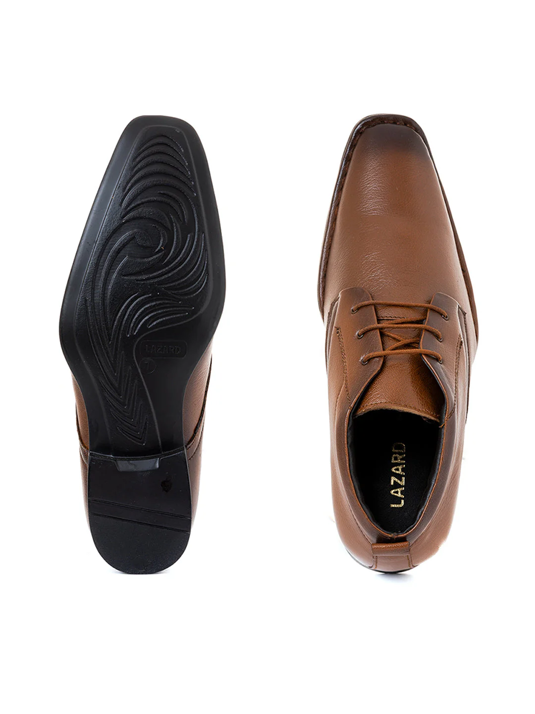 Khadim Lazard Leather Derby Boots for Men - Image 5