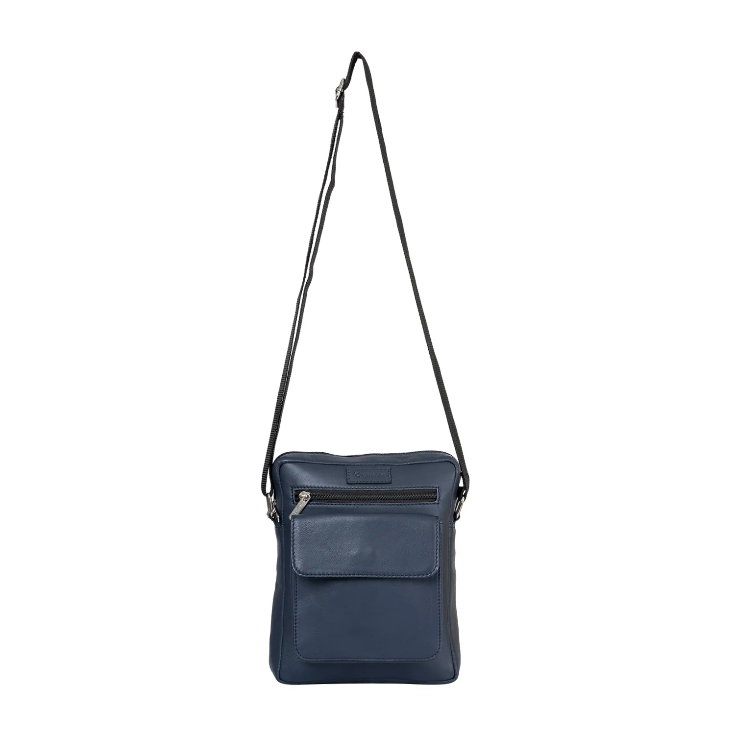 Khadim Leather Crossbody Messenger Bag with Adjustable Long Strap for Men - Image 3