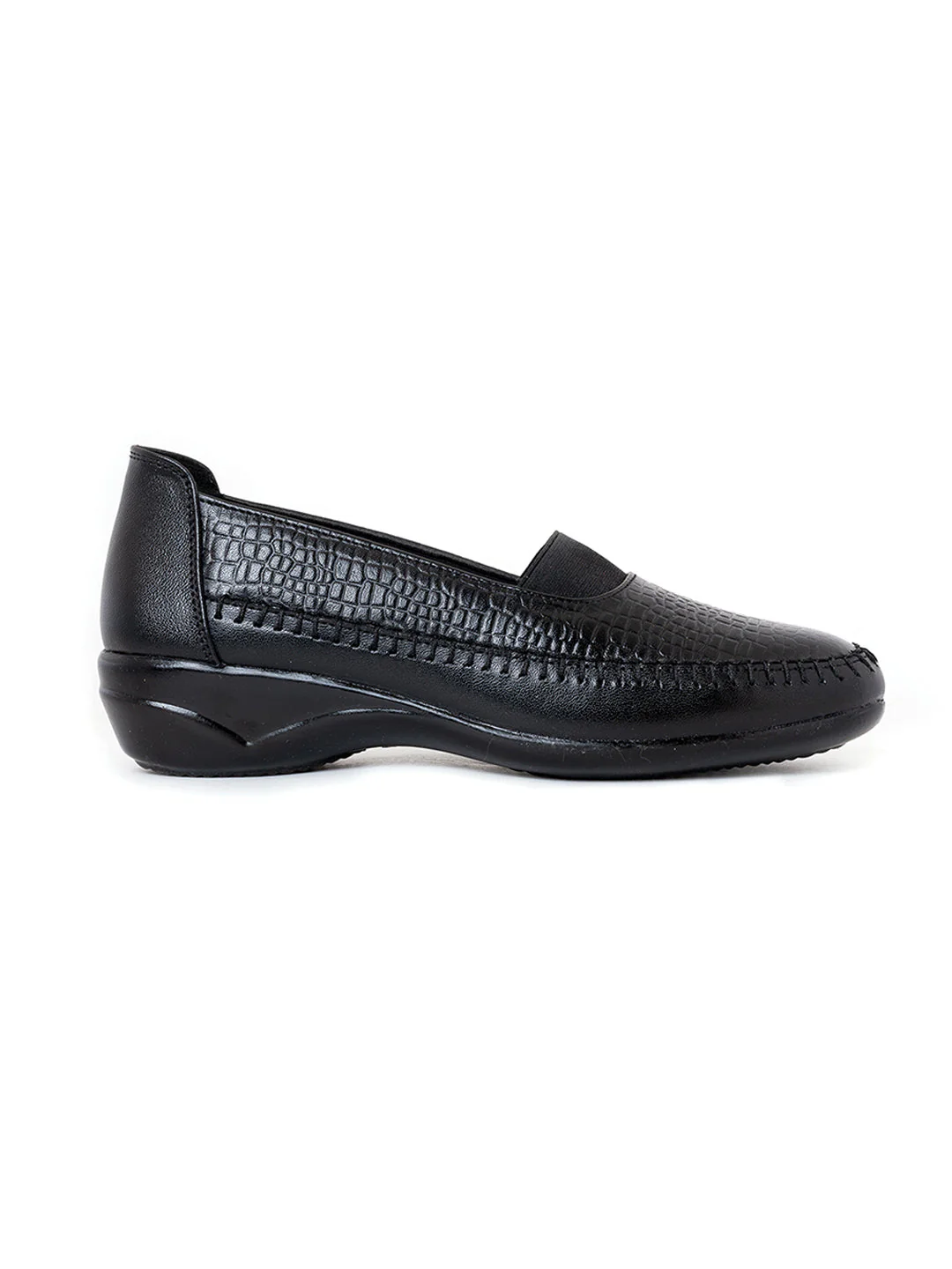 Khadim Leather Wedge Heel Loafers Casual Shoe for Women - Image 3