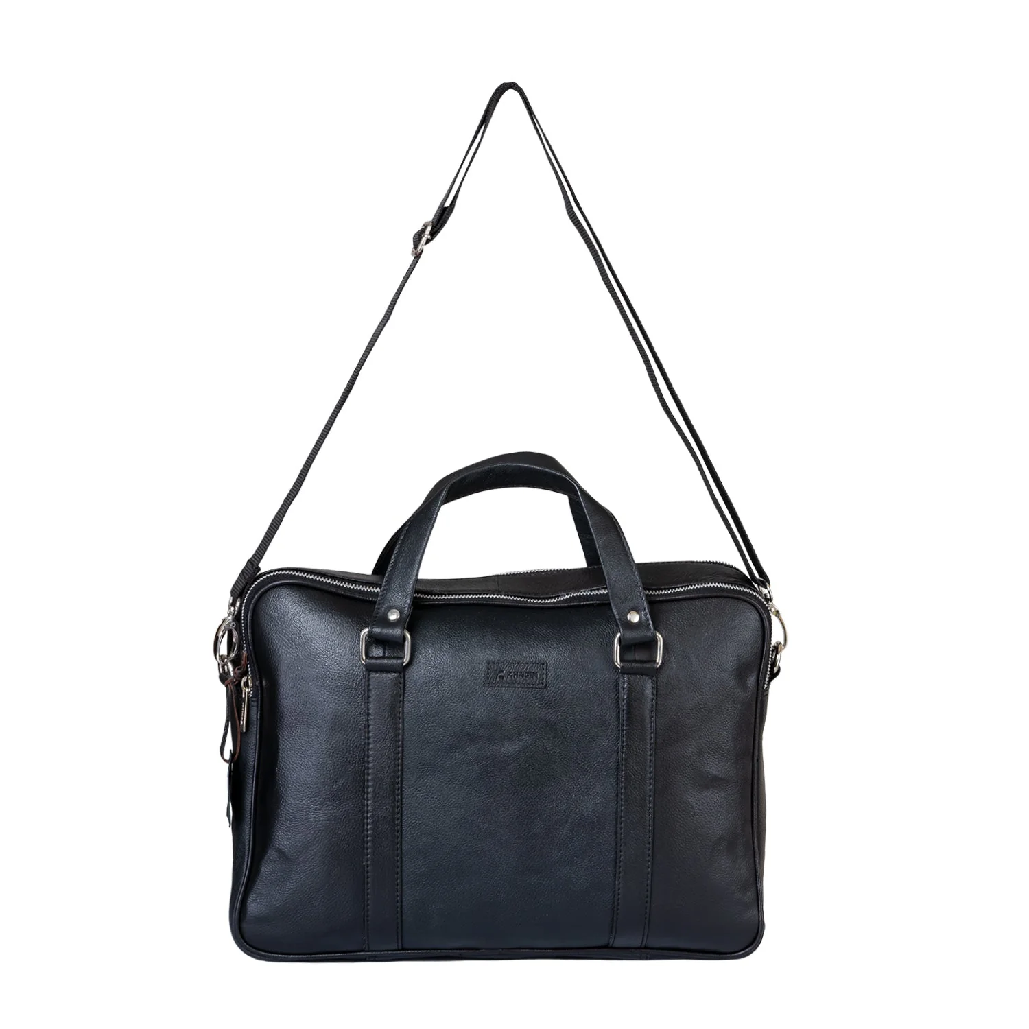 Khadim Portfolio Bag with Laptop Sleeve, Detachable & Adjustable Long Strap for Men - Image 3