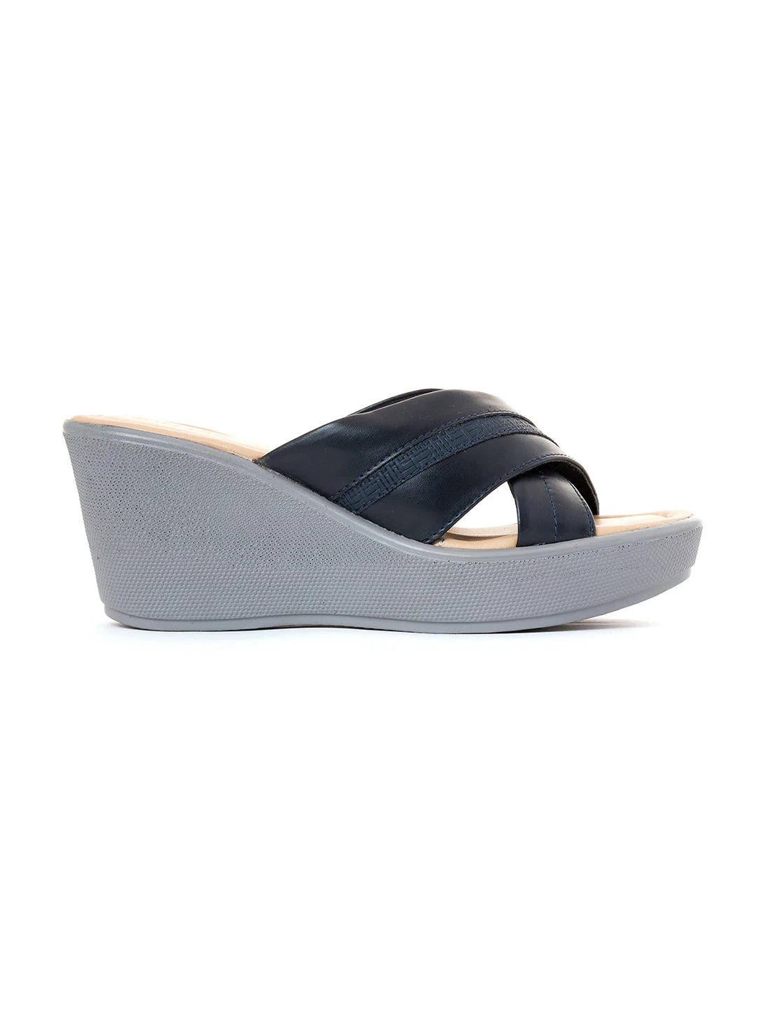 Khadim Sharon High Heel Wedge Mule Slip On Sandal for Women - Image 10