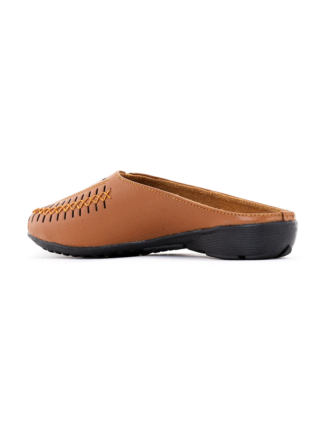 Khadim Sharon Leather Flat Mule Slip On Sandal for Women - Image 3