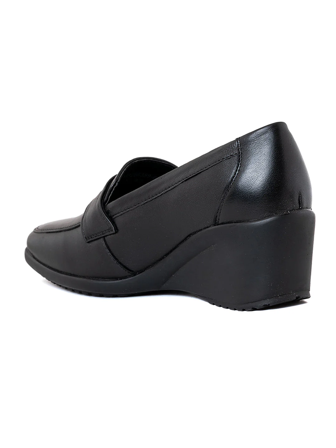Khadim Sharon Leather Wedge Heel Penny Loafers Casual Shoe for Women - Image 7
