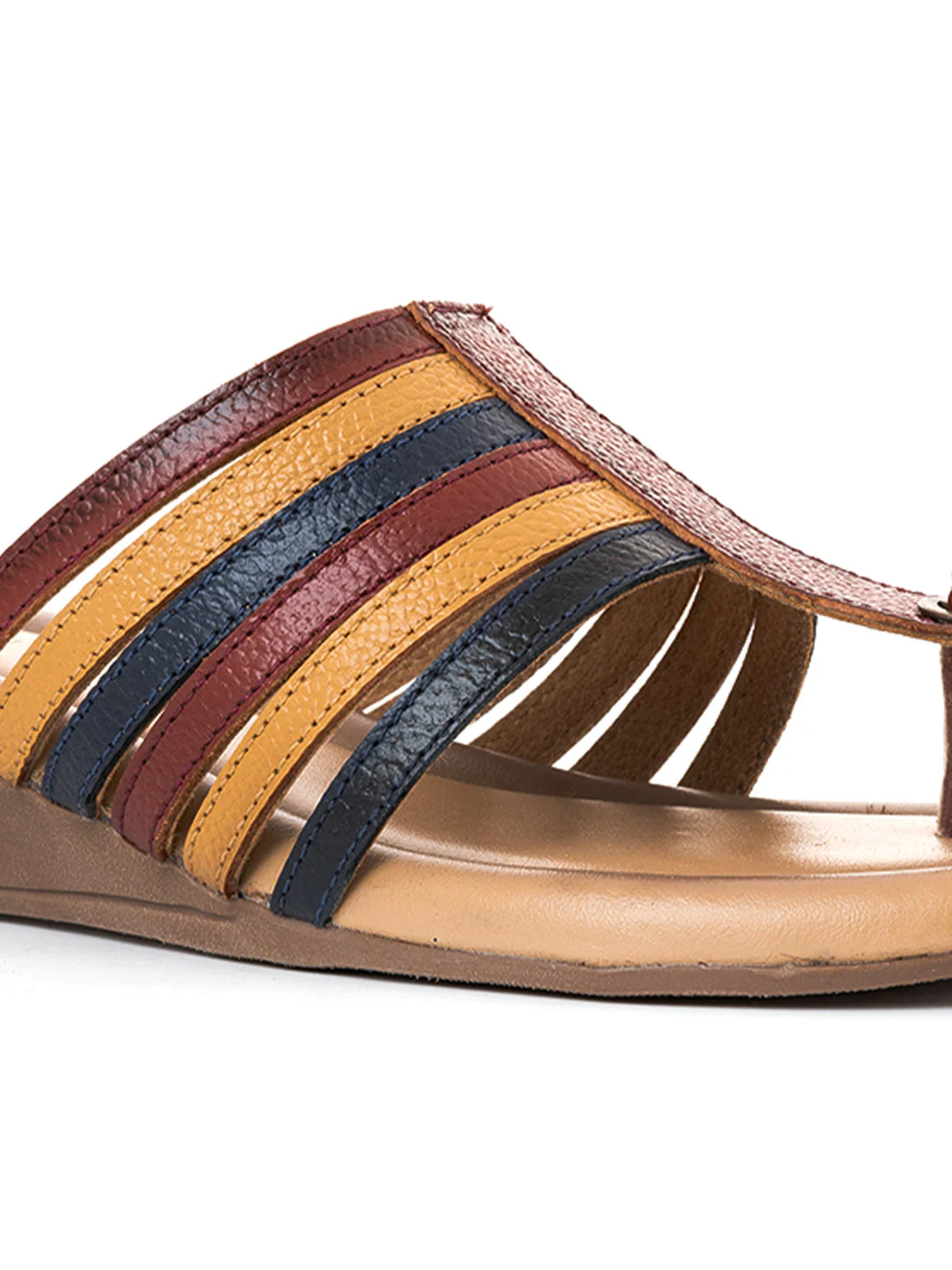 Khadim Sharon Leather Wedge Heel Slip On Sandal for Women - Image 6