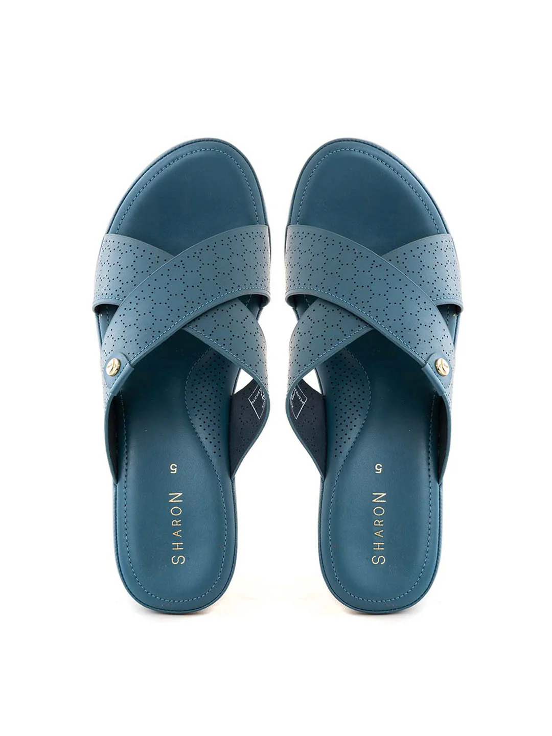 Khadim Sharon Wedge Heel Mule Slip On Sandal for Women - Image 8