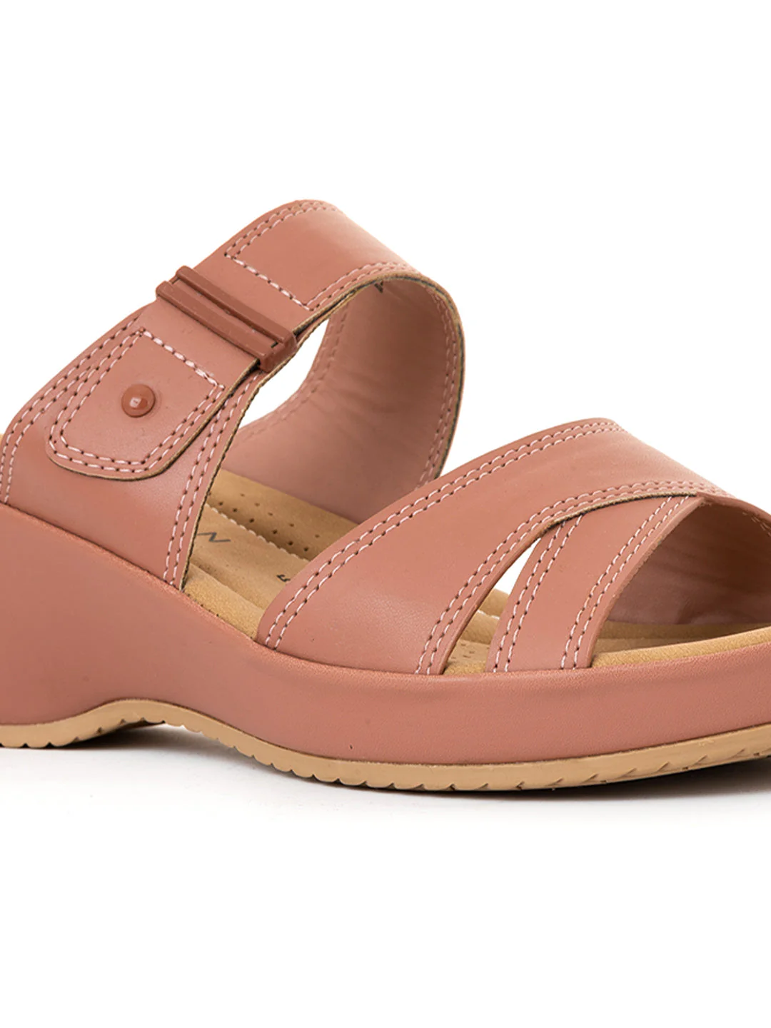 Khadim Sharon Wedge Heel Mule Slip On Sandal for Women - Image 6