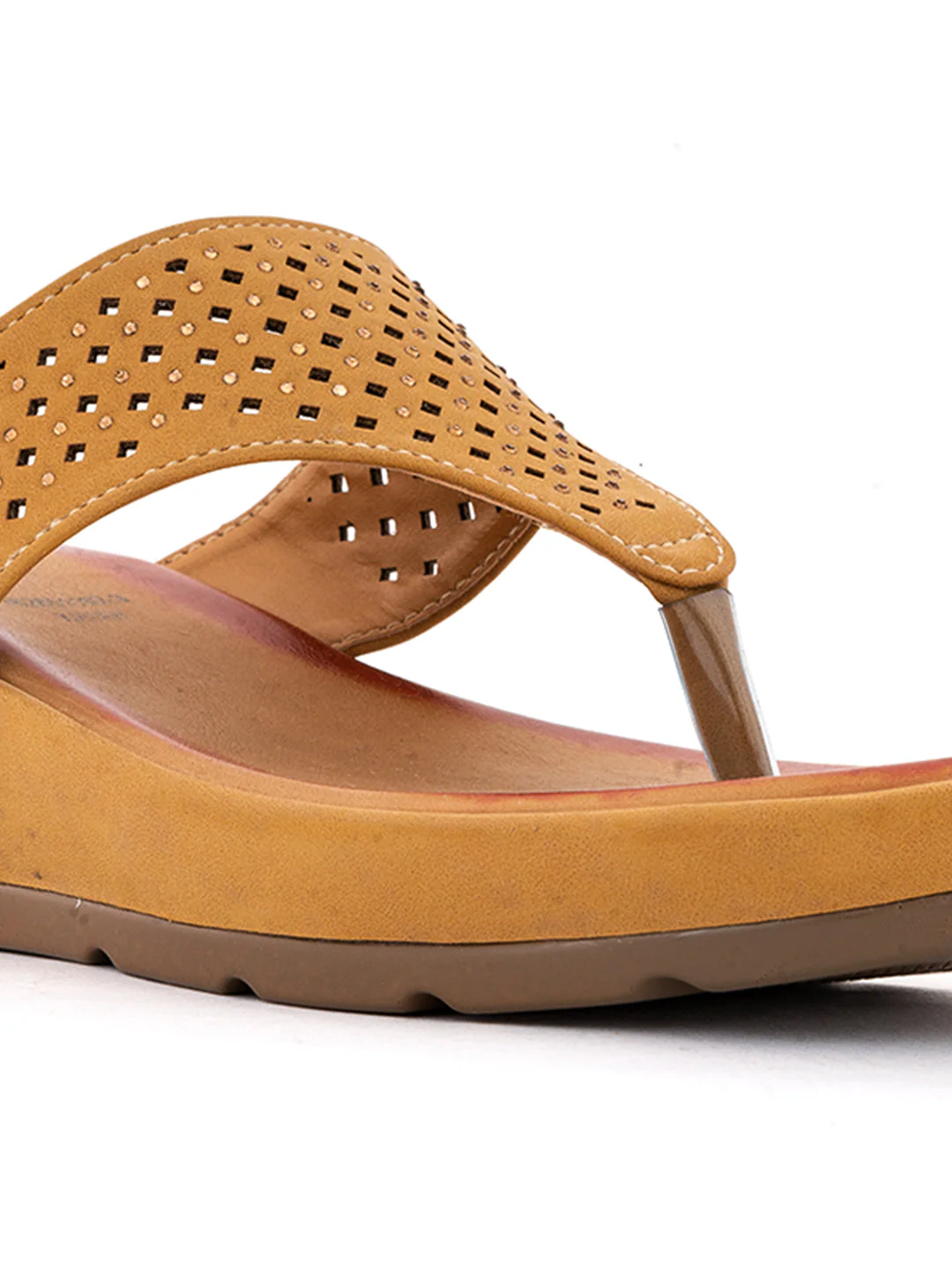 Khadim Sharon Wedge Heel Slip On Sandal for Women - Image 12