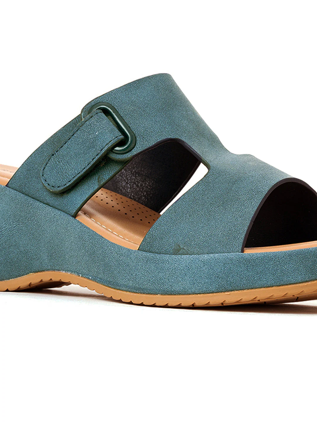 Khadim Sharon Wedge Heel Slip On Sandal for Women - Image 12