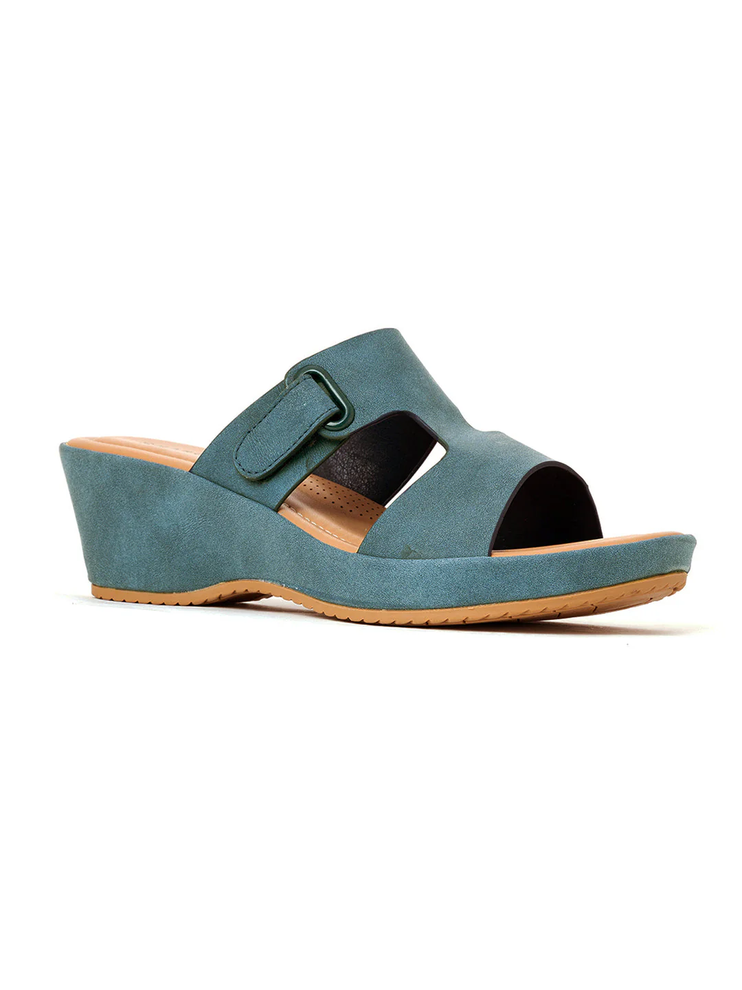 Khadim Sharon Wedge Heel Slip On Sandal for Women - Image 7