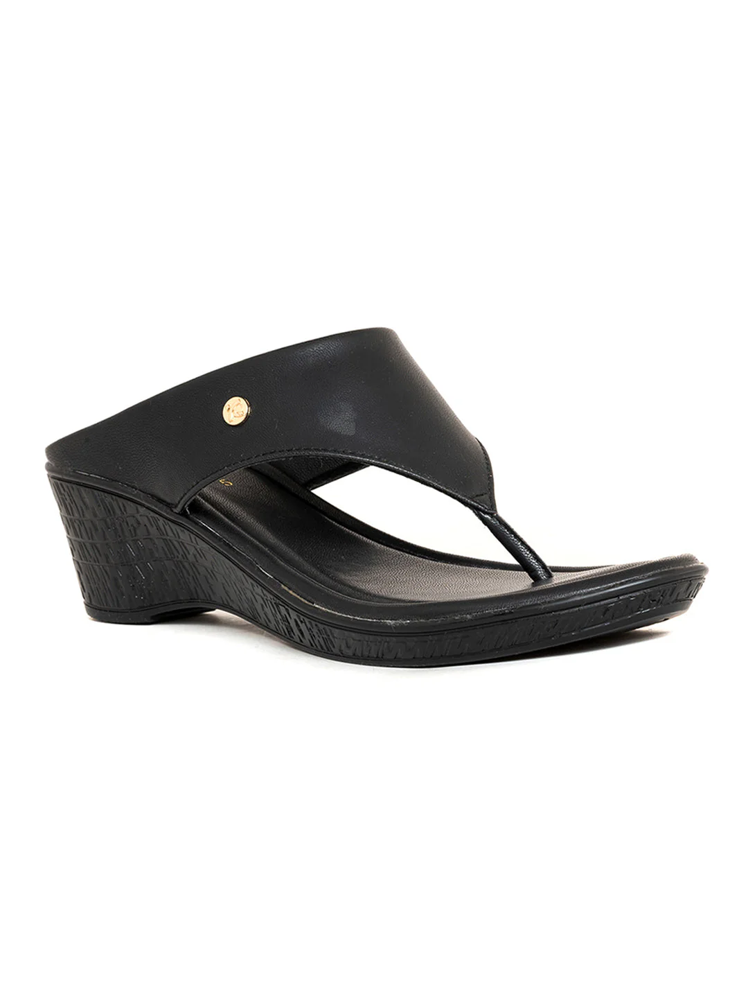 Khadim Sharon Wedge Heel Slip On Sandal for Women - Image 7
