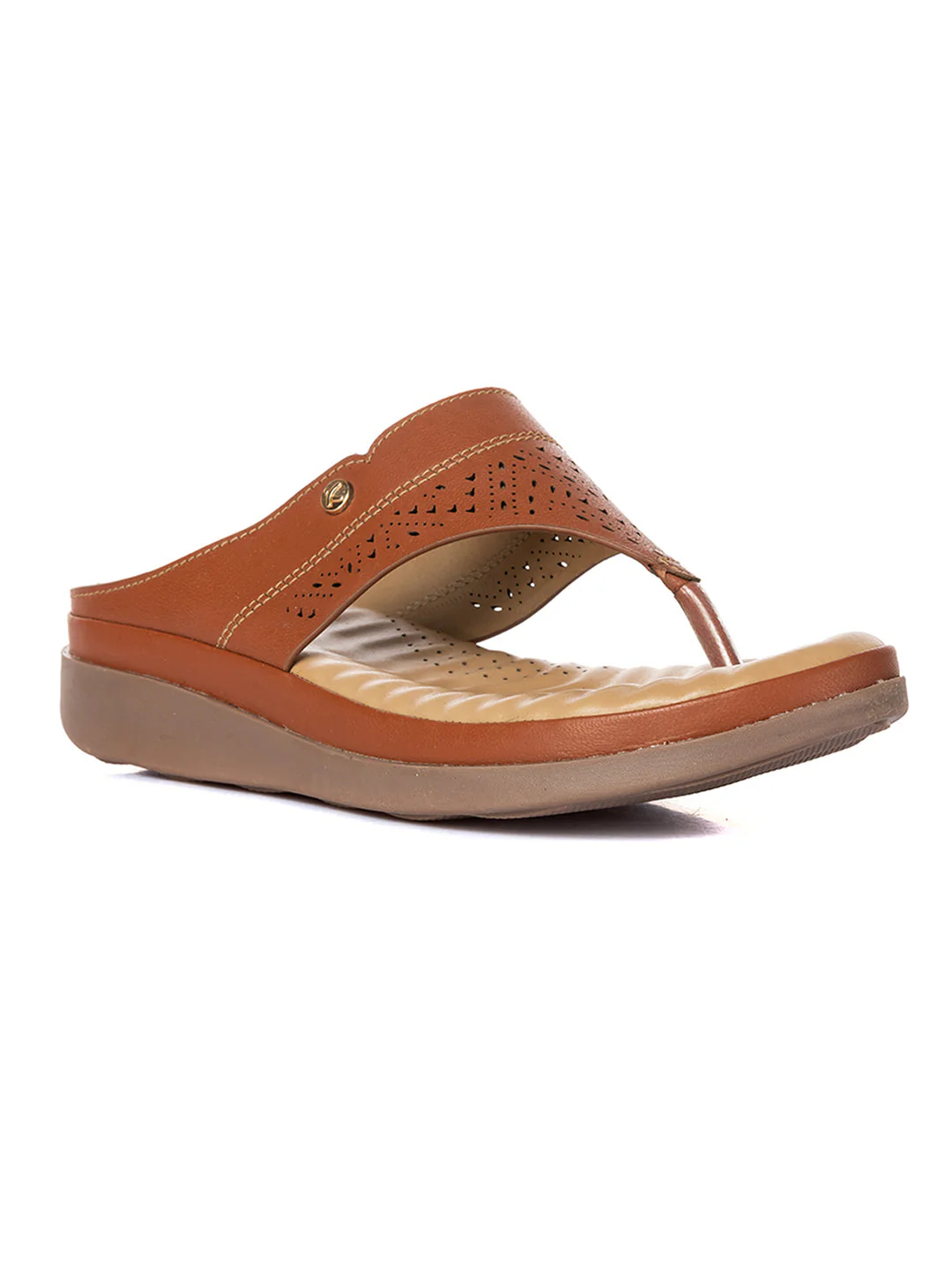 KHADIM Softouch Flat Leather Slip On Sandal for Women - Image 2
