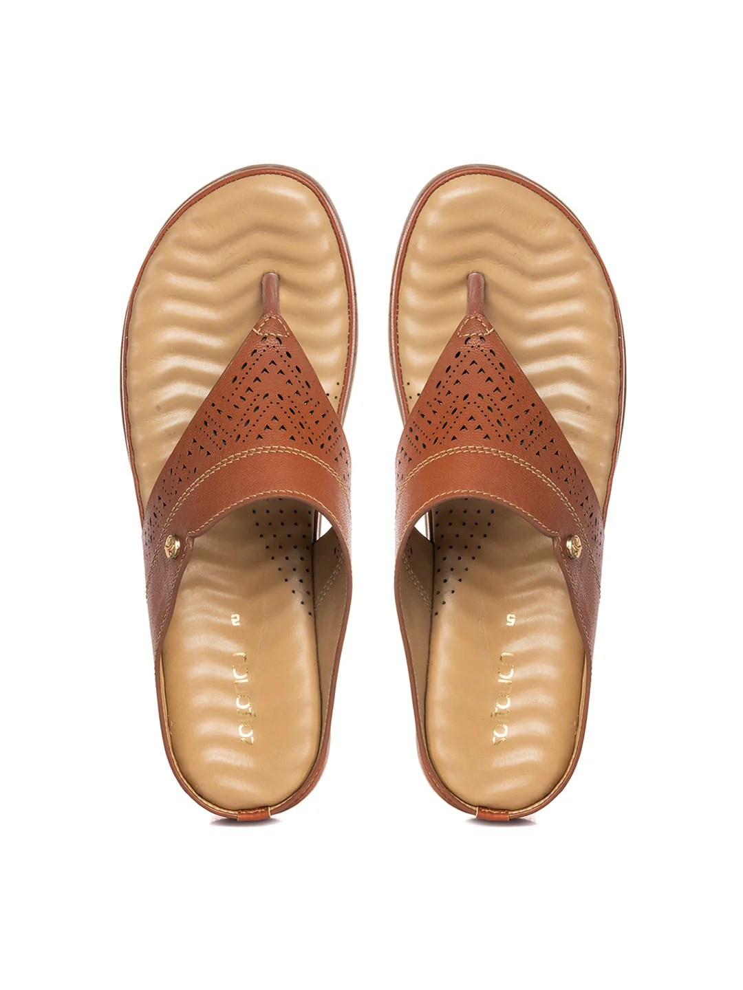 KHADIM Softouch Flat Leather Slip On Sandal for Women - Image 3