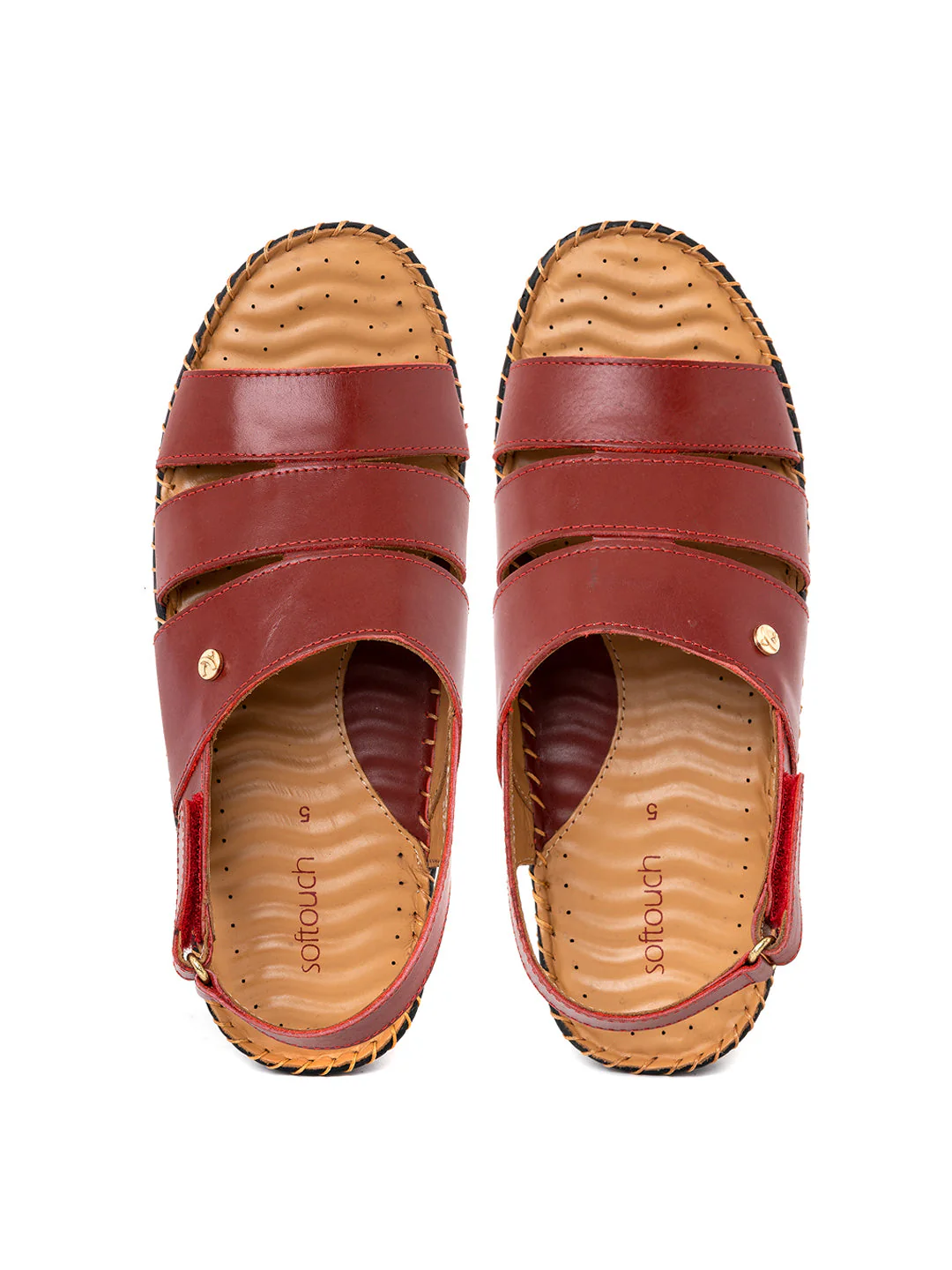 Khadim Softouch Leather Platform Heel Sandal for Women - Image 2