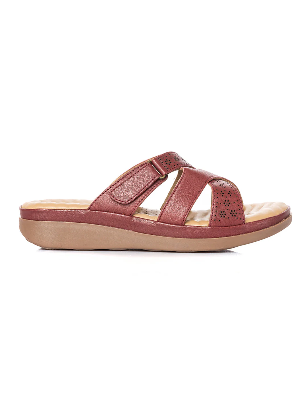 KHADIM Softouch Leather Platform Heel Slip On Sandal for Women - Image 4