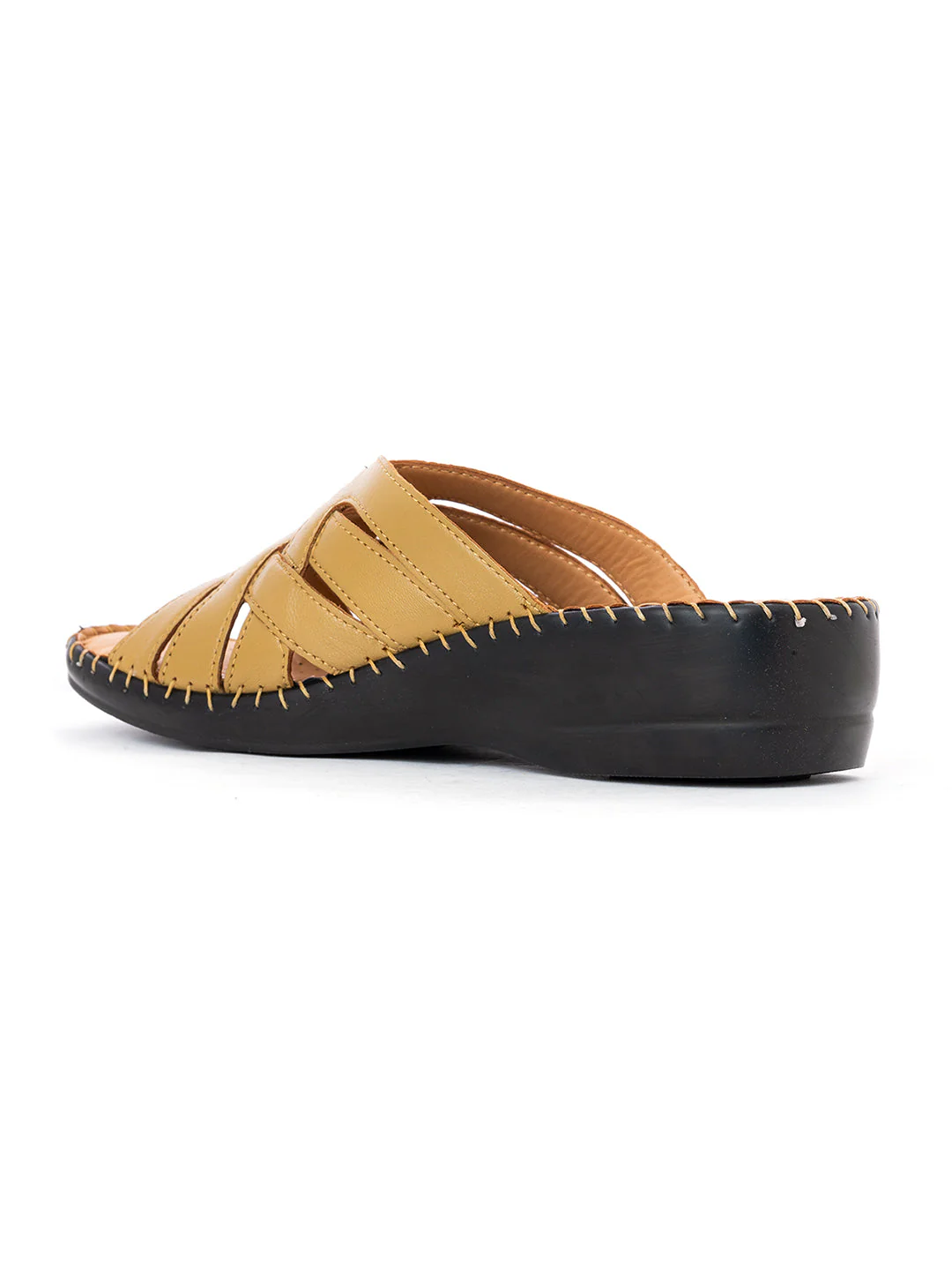 Khadim Softouch Leather Wedge Heel Mule Slip On Sandal for Women - Image 9