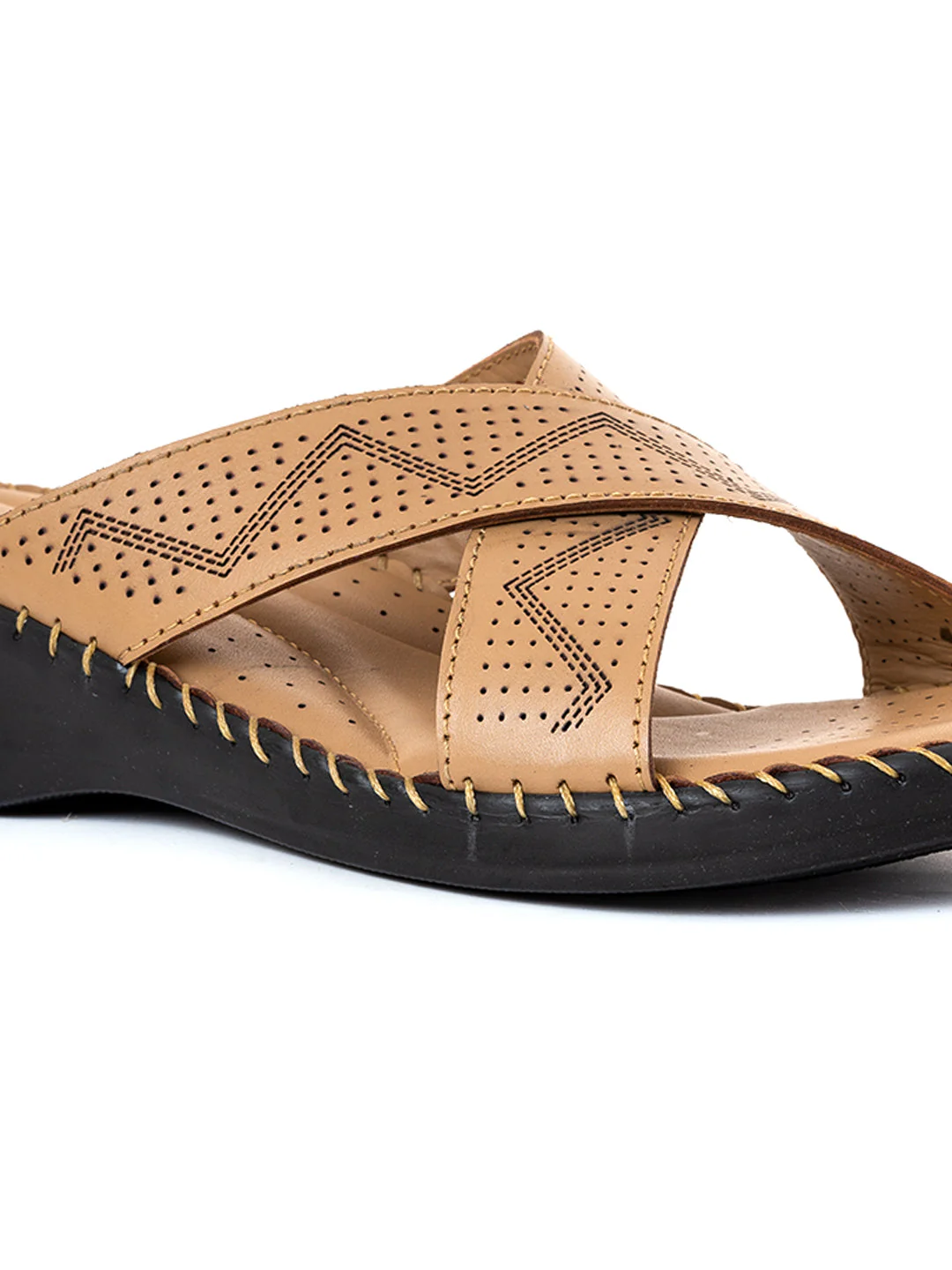 Khadim Softouch Leather Wedge Heel Mule Slip On Sandal for Women - Image 12