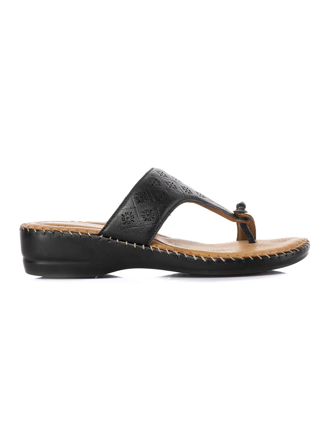 KHADIM Softouch Leather Wedge Heel Slip On Sandal for Women - Image 11