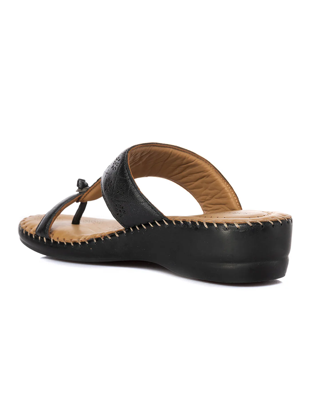 KHADIM Softouch Leather Wedge Heel Slip On Sandal for Women - Image 12