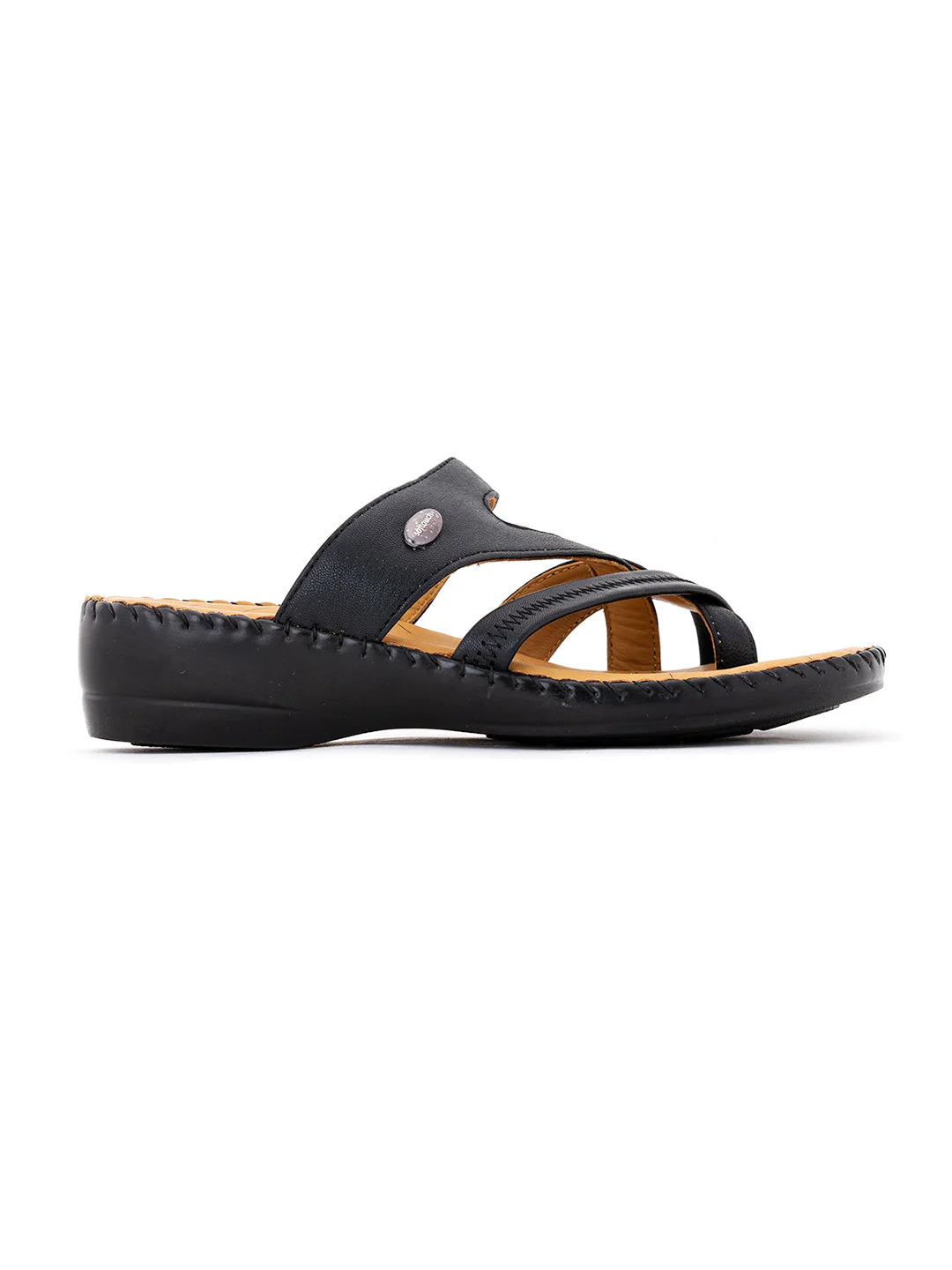 Khadim Softouch Leather Wedge Heel Slip On Sandal for Women - Image 10