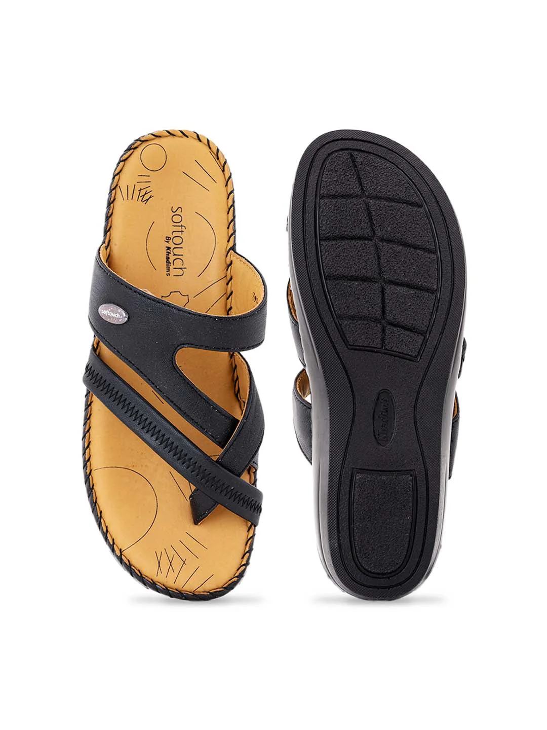 Khadim Softouch Leather Wedge Heel Slip On Sandal for Women - Image 11