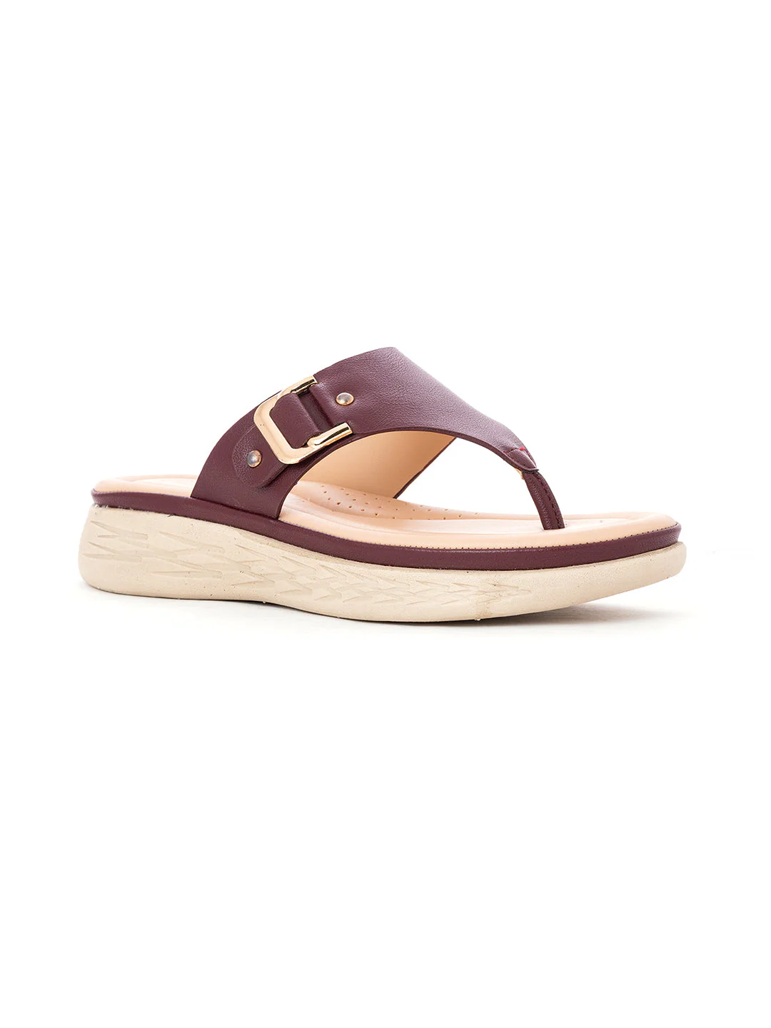 Khadim Softouch Platform Heel Slip On Sandal for Women