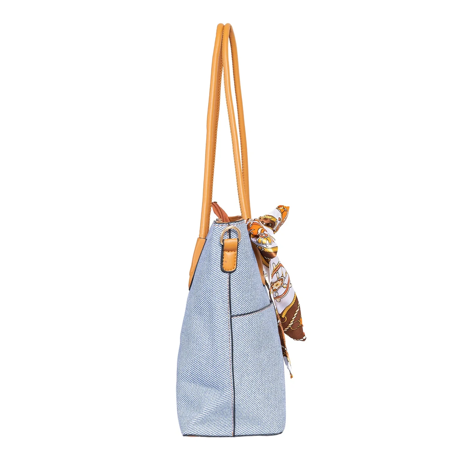 Khadim Tote Handbag with Detachable & Adjustable Long Strap, Detachable Accessory for Women - Image 5