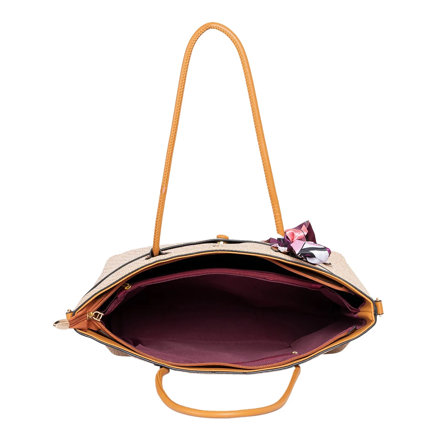 Khadim Tote Handbag with Detachable & Adjustable Long Strap, Detachable Accessory for Women - Image 6