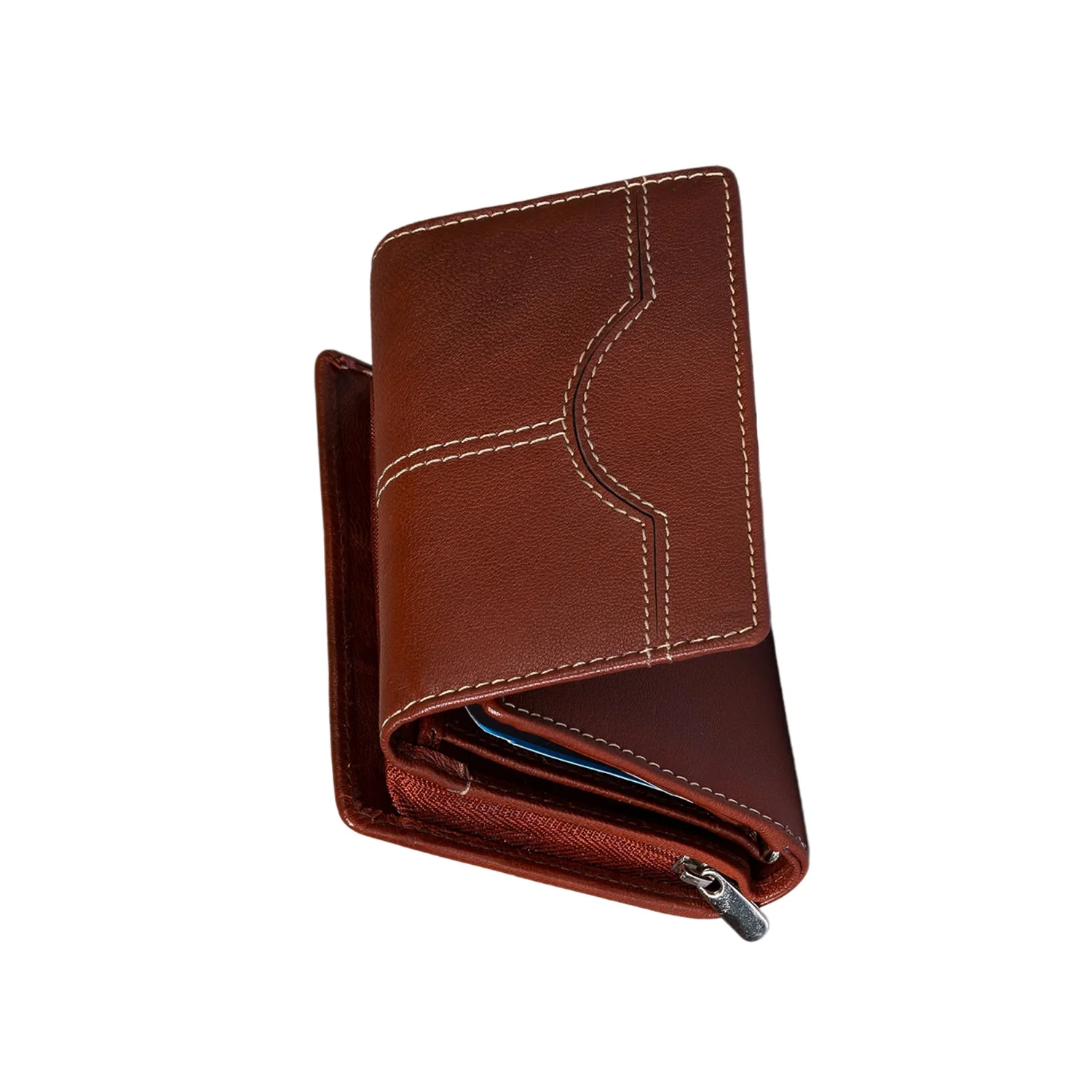 KHADIM Tri-Fold Leather Wallet for Women - Image 3
